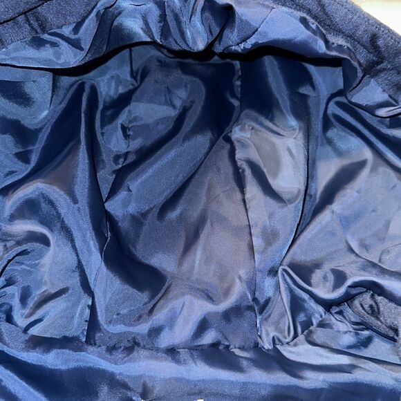 Chico’s 1 (8-10) Blue Water Resistant Knit Puffer Insulated Full Zip Vest - Picture 14 of 16